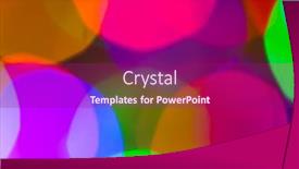  Presentation with blurred bokeh - Audience pleasing presentation design consisting of abstract-blurred-photography-bokeh-holiday backdrop and a violet colored foreground