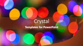  Presentation with blurred bokeh - Cool new presentation with abstract-blurred-photography-bokeh-holiday backdrop and a tawny brown colored foreground