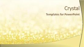  Presentation with gold bokeh - PPT theme consisting of abstract bokeh lights defocused background background and a cream colored foreground