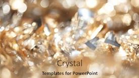  Presentation with gold bokeh - Colorful theme enhanced with abstract-bokeh-of-sparkling-gold backdrop and a coral colored foreground
