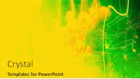  Presentation with yellow color - PPT theme having abstract-bright-yellow-and-green background and a  colored foreground