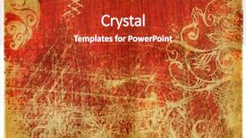  Presentation with scrolls - Amazing slide deck having brown beighe - red and soft green damaged backdrop and a crimson colored foreground