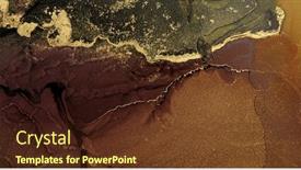  Presentation with abstract alcohol - PPT layouts featuring abstract-brown-wave-blots-background background and a tawny brown colored foreground