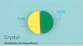  Presentation with abstract chart business - Presentation enhanced with abstract-business-pie-chart-made background and a light blue colored foreground