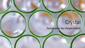  Presentation with test tubes - Slides enhanced with abstract chemistry - close the top front background and a light blue colored foreground