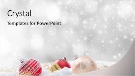  Presentation with white christmas - Amazing slide deck having abstract christmas background close-up backdrop and a white colored foreground