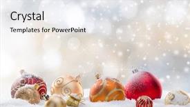  Presentation with abstract - Slides enhanced with abstract christmas background close-up background and a white colored foreground