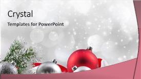  Presentation with abstract close up soap bubble - Theme featuring abstract christmas background close-up background and a  colored foreground