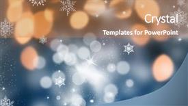  Presentation with christmas lights - Cool new presentation with abstract christmas background of holiday backdrop and a coral colored foreground