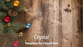  Presentation with molecules abstract - PPT layouts featuring abstract christmas background background and a coral colored foreground
