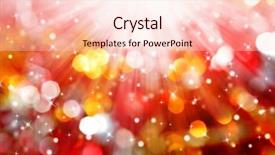  Presentation with abstract circles - PPT theme consisting of abstract christmas bokeh background and a lemonade colored foreground