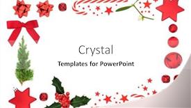  Presentation with abstract red - Amazing PPT layouts having abstract-christmas-border-with-red backdrop and a white colored foreground