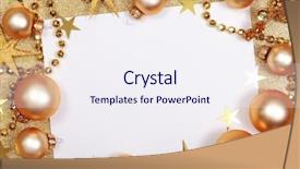  Presentation with orange colour abstract gold - Cool new theme with abstract christmas golden background backdrop and a sky blue colored foreground