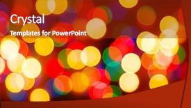  Presentation with christmas black - Audience pleasing theme consisting of abstract christmas lights as background backdrop and a crimson colored foreground