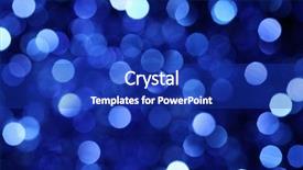  Presentation with christmas lights - Slides consisting of abstract christmas lights as background background and a royal blue colored foreground