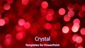  Presentation with christmas lights - Beautiful presentation theme featuring abstract christmas lights as background backdrop and a crimson colored foreground