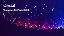  Presentation with internet - Presentation with fibre optics - internet technology background and a navy blue colored foreground