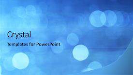  Presentation with shining light - PPT theme consisting of circle blue white - light shining off water background and a light blue colored foreground