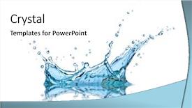  Presentation with fresh water splash green apple isolated white - Colorful PPT theme enhanced with successful silhouette man waving indonesian flag on top of the mountain peak backdrop and a lemonade colored foreground