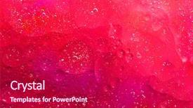  Presentation with pink - Slide deck featuring abstract circular water - bright background with bubbles background and a  colored foreground