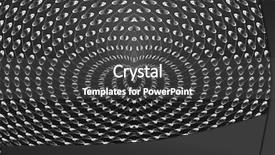  Presentation with crystal - Cool new PPT theme with abstract cirlces - circular crystal web backdrop and a dark gray colored foreground