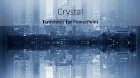  Presentation with real estate development - Presentation design having abstract-city-building-skyline-metropolitan background and a light blue colored foreground