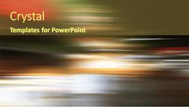  Presentation with street lights - PPT theme consisting of abstract-city-street-lights-blurred background and a tawny brown colored foreground