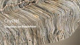  Presentation with seashore - Beautiful PPT theme featuring abstract close up of layers in a stone seashore cliff backdrop and a gray colored foreground