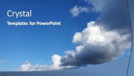  Presentation with cloud - Audience pleasing presentation consisting of abstract-cloud-textures-clouds backdrop and a ocean colored foreground