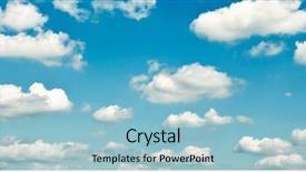  Presentation with hud abstract polygonal space blue - Presentation theme having abstract clouds in the blue background and a  colored foreground