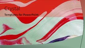  Presentation with contemporary art - Presentation theme having abstract-color-background-mixed-paints background and a red colored foreground