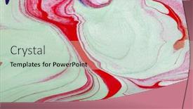  Presentation with contemporary art - Presentation theme consisting of abstract-color-background-mixed-paints background and a soft green colored foreground