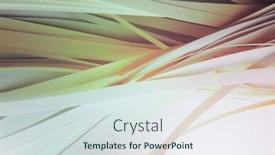  Presentation with abstract wave - Audience pleasing presentation theme consisting of abstract-color-strip-wave-paper backdrop and a sky blue colored foreground