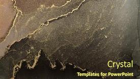  Presentation with abstract wave - Presentation theme having abstract-color-wave-blots-background background and a wine colored foreground