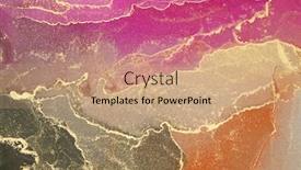  Presentation with abstract wave - Audience pleasing PPT theme consisting of abstract-color-wave-blots-background backdrop and a coral colored foreground