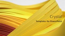  Presentation with yellow color - Amazing PPT theme having abstract-color-wave-yellow-strip backdrop and a yellow colored foreground