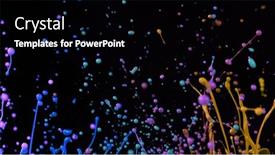  Presentation with black-liquid - Cool new PPT theme with abstract-colored-liquid-background backdrop and a black colored foreground