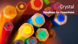  Presentation with school fine arts - Slide set consisting of abstract-colorful-background-bright-different background and a tawny brown colored foreground