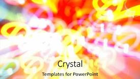  Presentation with orange abstract - PPT theme consisting of abstract colorful background background and a blonde colored foreground