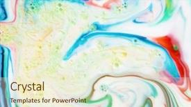  Presentation with abstract culture - Presentation theme consisting of abstract colorful backgrounds and textures background and a cream colored foreground