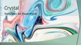  Presentation with abstract culture - Audience pleasing presentation design consisting of abstract colorful backgrounds and textures backdrop and a light blue colored foreground