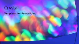  Presentation with blur - Slide deck featuring abstract colorful blur background background and a light blue colored foreground