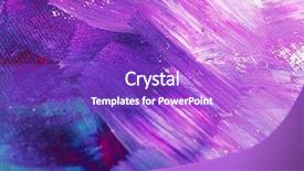  Presentation with colorful abstract movable - Audience pleasing PPT layouts consisting of abstract colorful brushstrokes as background backdrop and a purple colored foreground