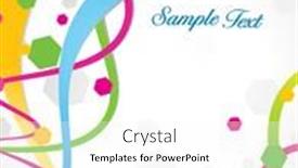  Presentation with element - Theme featuring abstract colorful element background background and a white colored foreground