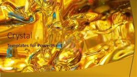 Presentation with oil drops - PPT layouts featuring abstract-colorful-irrisdescent-macro-background background and a gold colored foreground