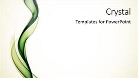  Presentation with abstract green smoke - Amazing PPT theme having abstract colorful smoke background backdrop and a white colored foreground