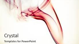  Presentation with light waves - Amazing slide set having abstract colorful smoke background backdrop and a cream colored foreground