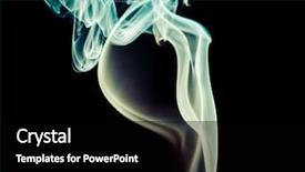  Presentation with smoke - Presentation design consisting of abstract colorful smoke background background and a black colored foreground