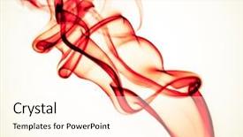  Presentation with light waves - Audience pleasing theme consisting of abstract colorful smoke background backdrop and a cream colored foreground