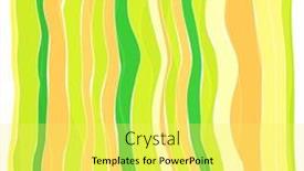  Presentation with colorful wave - Cool new presentation with abstract-colorful-striped-wave-background backdrop and a yellow colored foreground